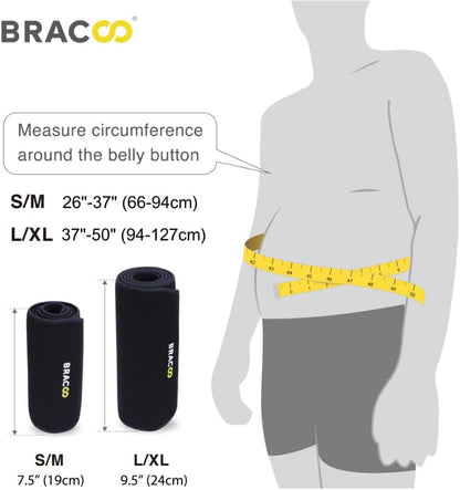 Waist Trimmer Wrap – Sweat Sauna Slim Belt for Men & Women | Core Stability & Abdominal Trainer