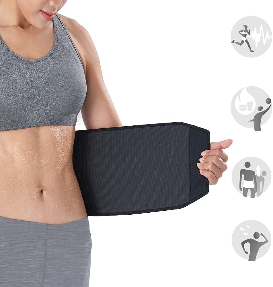Waist Trimmer Wrap – Sweat Sauna Slim Belt for Men & Women | Core Stability & Abdominal Trainer